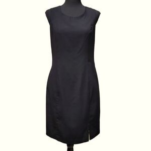 Sag Harbor Basic Sleeveless Black Dress, Size 8